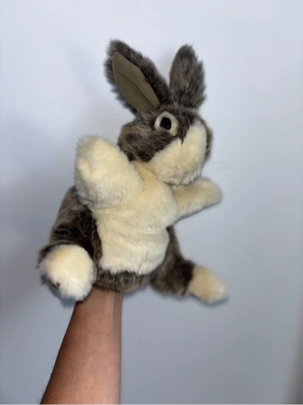 Diesel Plush Bunny Toy in Cream and Brown